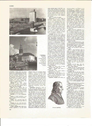 LAMINA V01066: Vistas varias de Copenhague y Nicolas Copernico