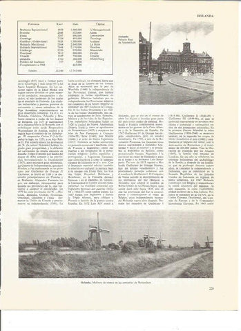 LAMINA V00537: Vista Palacio Real en Amsterdam y Molinos en Rotterdam, Paises Bajos