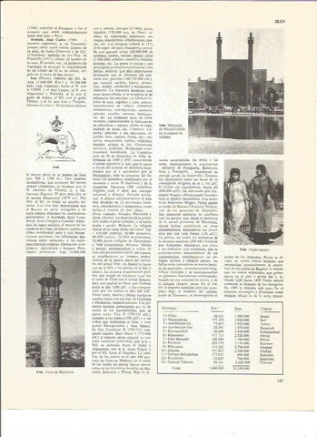 LAMINA V00560: Escudo y vistas de Iran