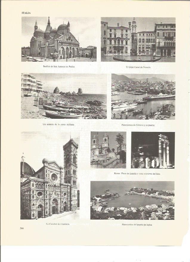 LAMINA V00567: Vistas varias de Italia