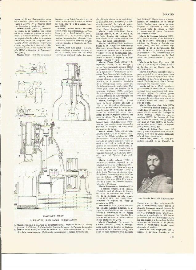 LAMINA V00445: Martillo pilon y Juan Martin Diaz El Empecinado