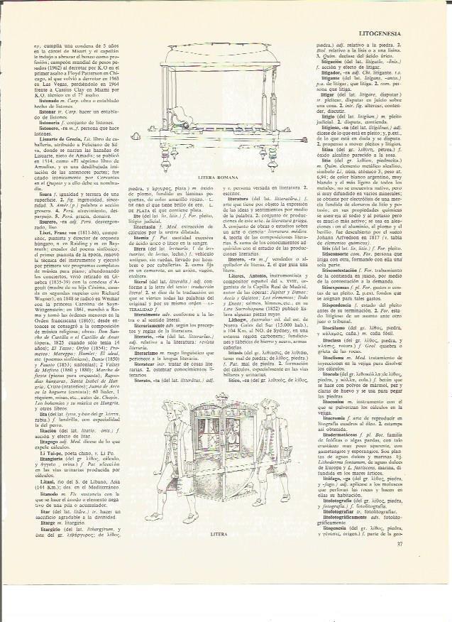 LAMINA V00418: Tipos de litera