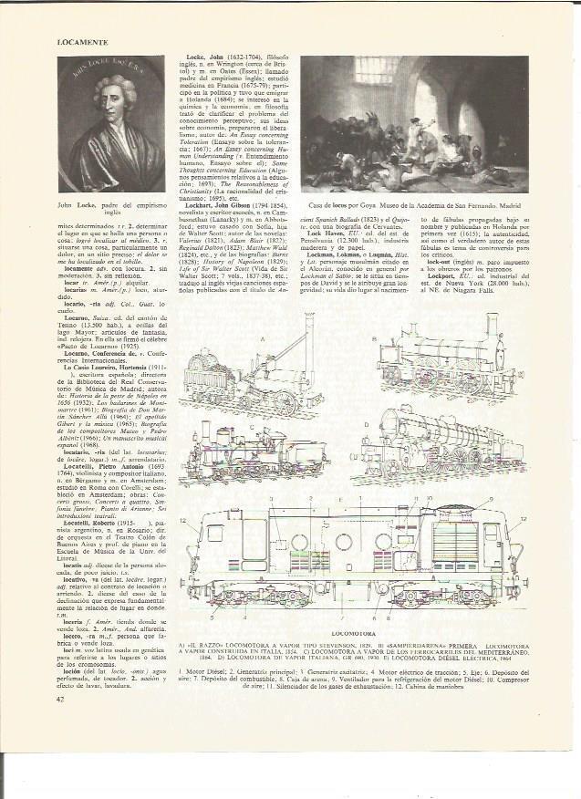 LAMINA V00419: Casa de locos, Goya y locomotora