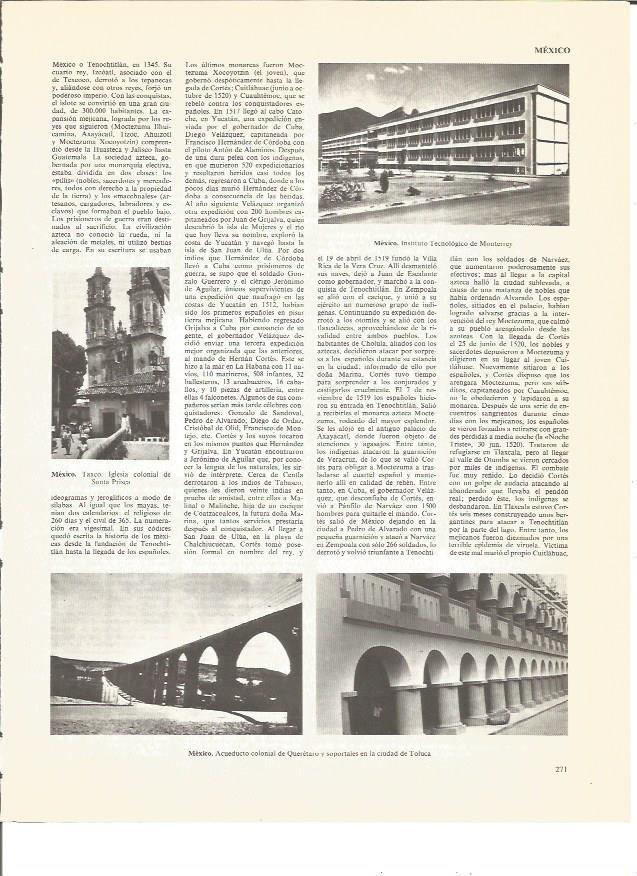 LAMINA V00459: Iglesia colonial de Santa Prisca en Taxco y Instituto tecnologico en Monterrey, Mejico