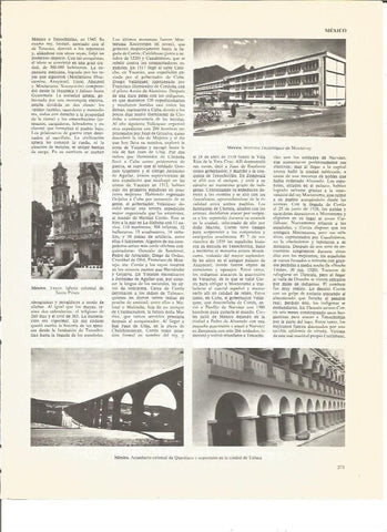 LAMINA V00459: Iglesia colonial de Santa Prisca en Taxco y Instituto tecnologico en Monterrey, Mejico
