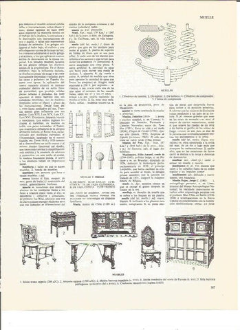 LAMINA V00479: Tipos de muebles