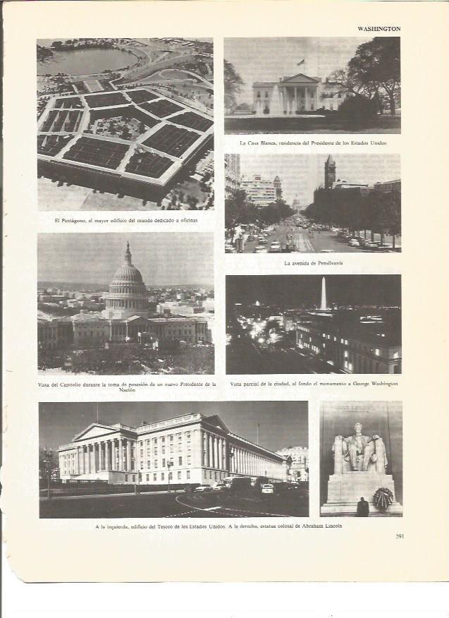 LAMINA V00609: Vistas varias de Washington