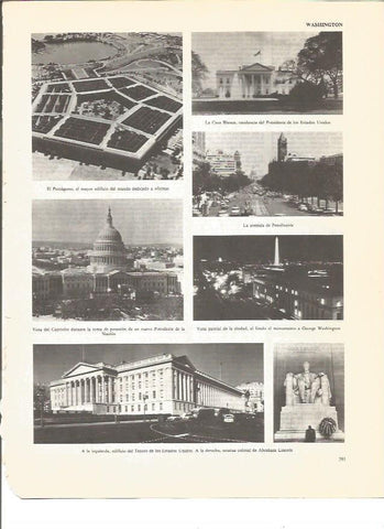 LAMINA V00609: Vistas varias de Washington