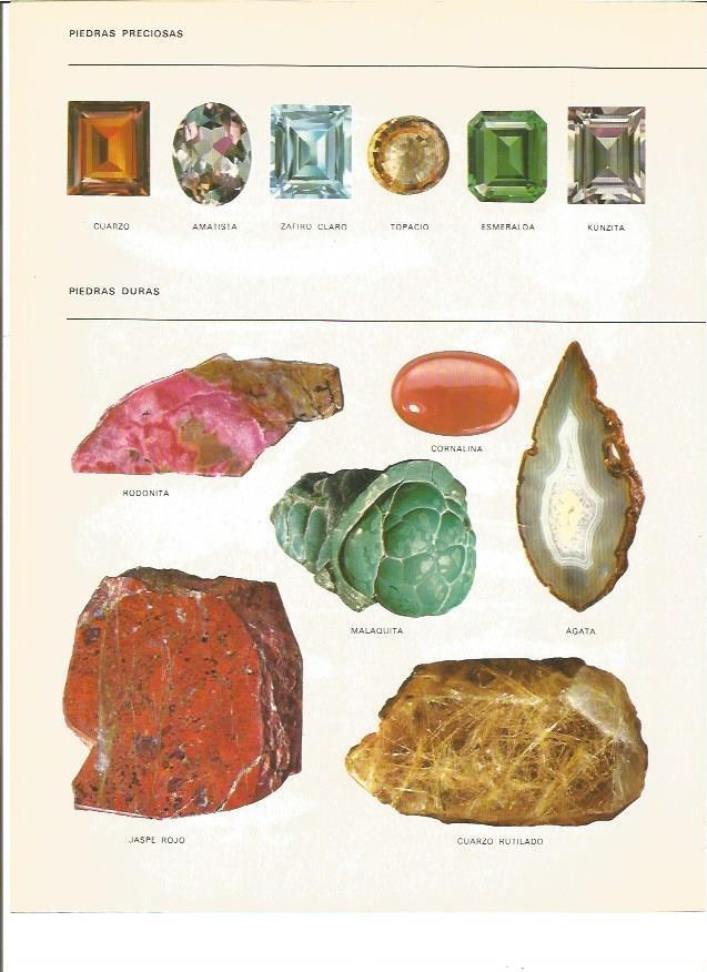 LAMINA V00736: Piedras preciosas y duras