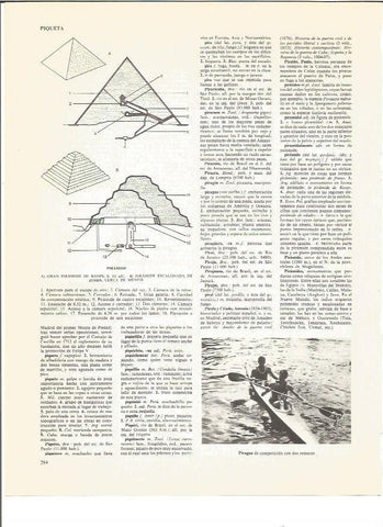LAMINA V00742: Piramide de Keops y Piramide escalonada de Zoser