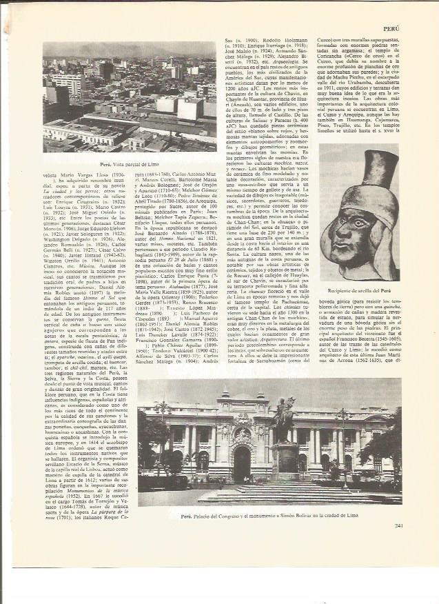LAMINA V00730: Palacio del Congreso y vista parcial en Lima, Peru