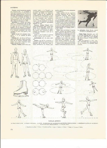 LAMINA V00708: Figuras de patinaje artistico