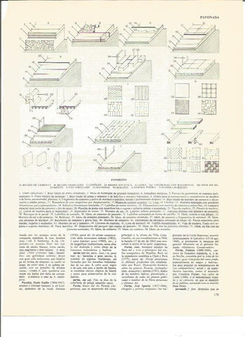LAMINA V00712: Distintos tipos de pavimiento
