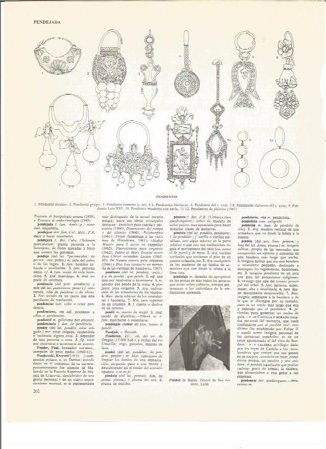 LAMINA V00717: Tipos de pendientes