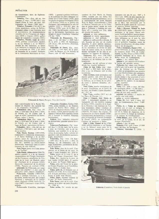 LAMINA V00719: Puerto de Peñiscola y Castillo de Peñaranda del Duero
