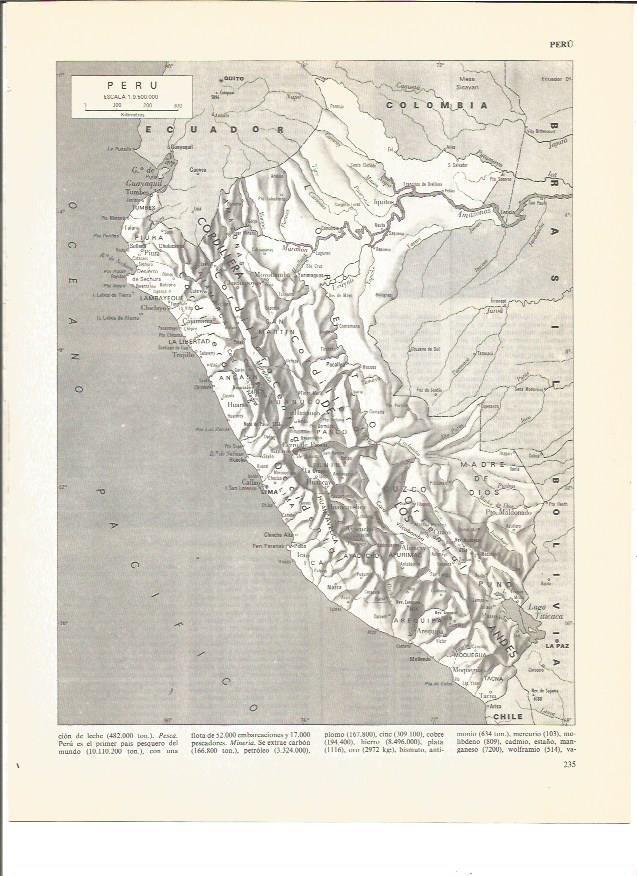 LAMINA V00727: Mapa de Peru