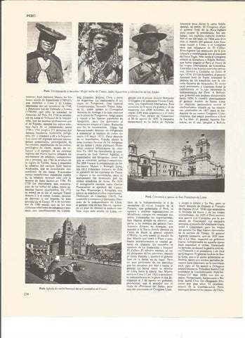 LAMINA V00728: Vistas varias de Peru