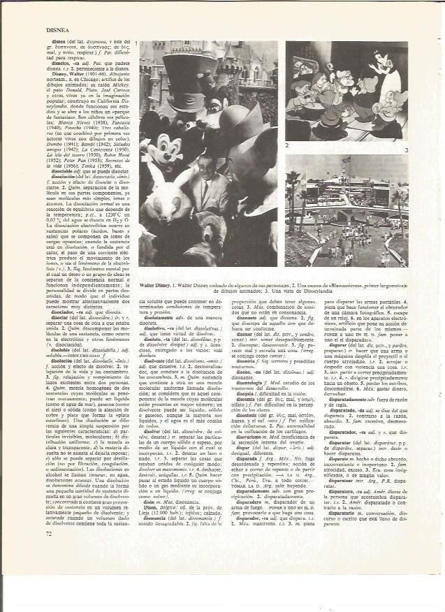 LAMINA V00782: Walter Disney y vista de Disneylandia