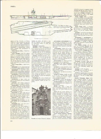 LAMINA V00755: Portada del Antiguo Hospicio en Madrid