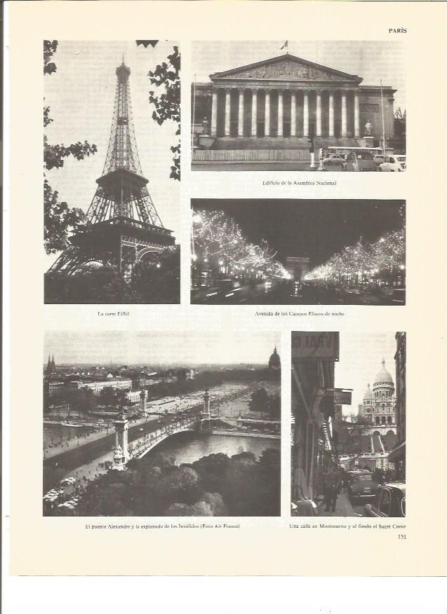 LAMINA V00706: Vistas varias de Paris