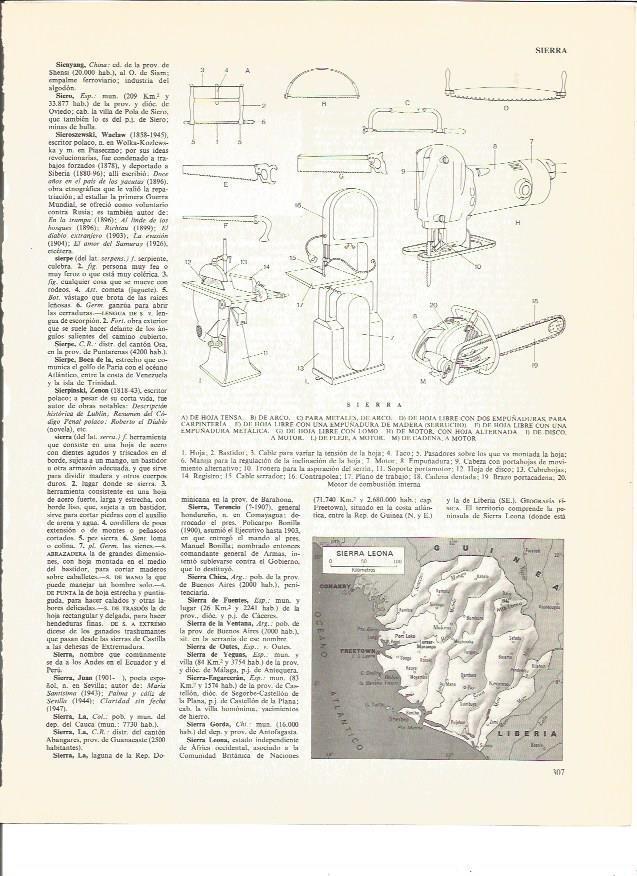 LAMINA V00639: Mapa de Sierra Leona y tipos de sierras