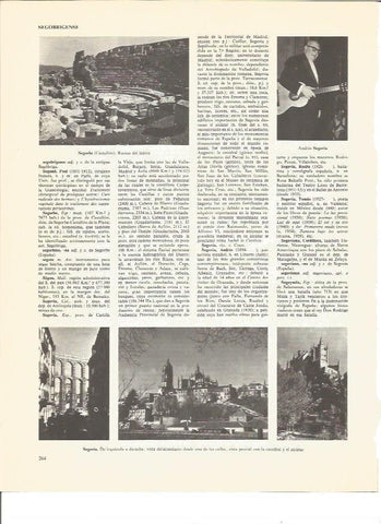 LAMINA V00634: Vistas de Segovia y ruinas del Teatro de Segorbe