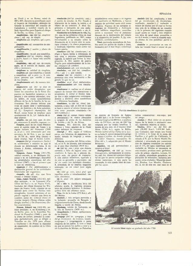 LAMINA V00644: Grabado del Monte Sinai