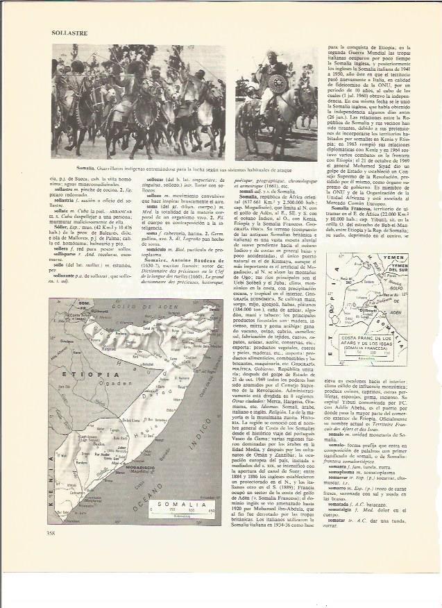 LAMINA V00646: Mapa de Etiopia y guerrileros en Somalia
