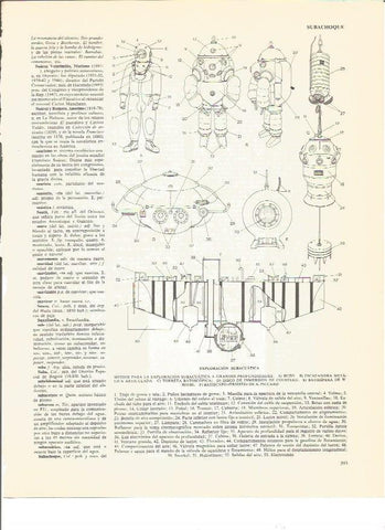 LAMINA V00650: Exploracion subacuatica