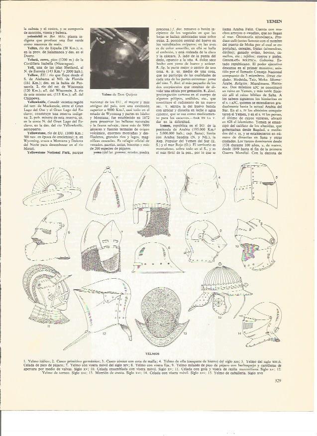 LAMINA V00613: Tipos de yelmos