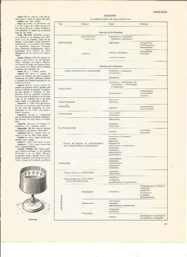 LAMINA V00620: Zootropo 