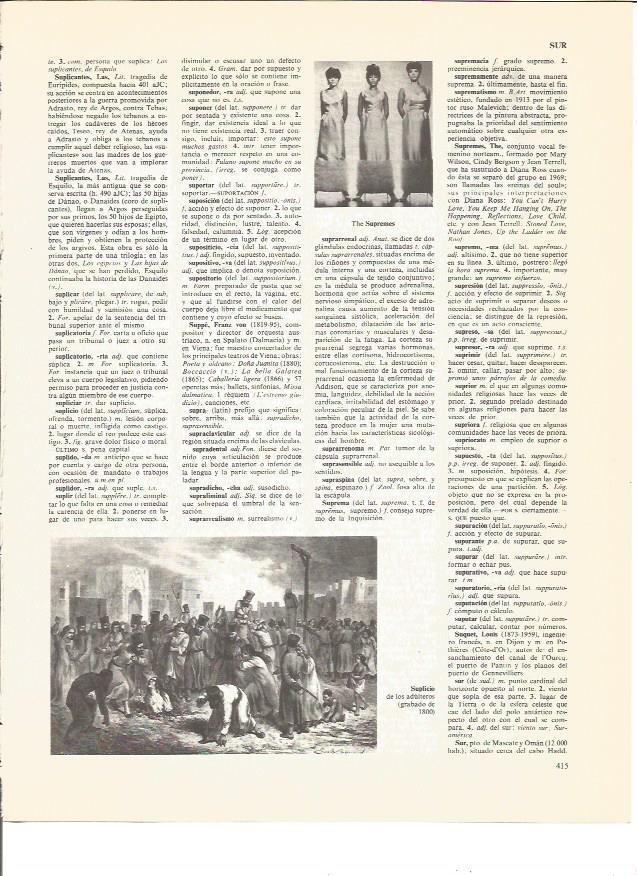 LAMINA V00655: Grabado del Suplicio de los Adulteros y The Supremes