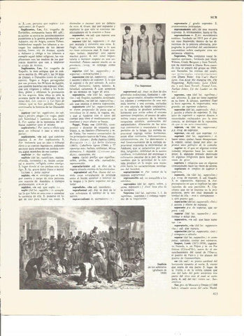 LAMINA V00655: Grabado del Suplicio de los Adulteros y The Supremes