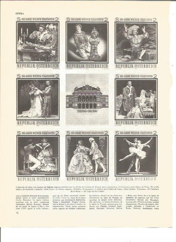 LAMINA V00684: Sellos con escenas de Operas