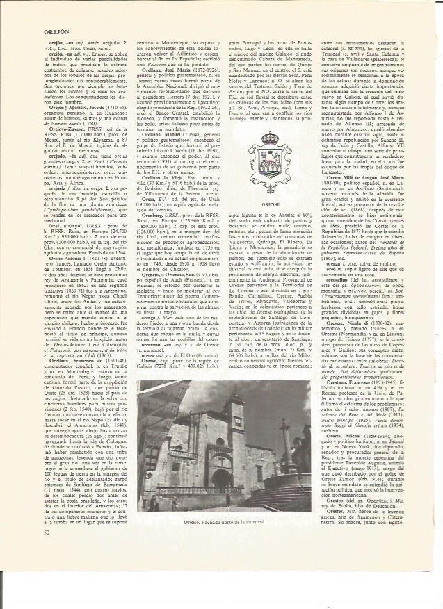 LAMINA V00686: Escudo y vista de Orense