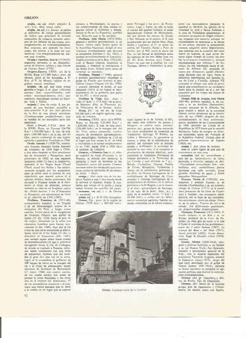 LAMINA V00686: Escudo y vista de Orense