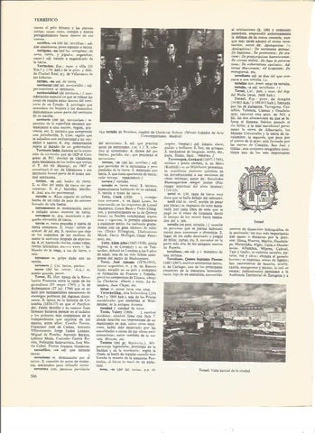 LAMINA V00677: La Tertulia de Pombo por Gutierrez Solana y escudo de Teruel