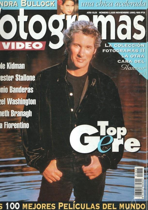 Fotogramas numero 1825, noviembre 1995: Top Gere- Sandra Bullock- Nicole