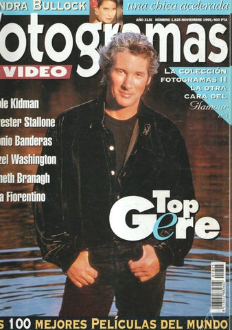 Fotogramas numero 1825, noviembre 1995: Top Gere- Sandra Bullock- Nicole