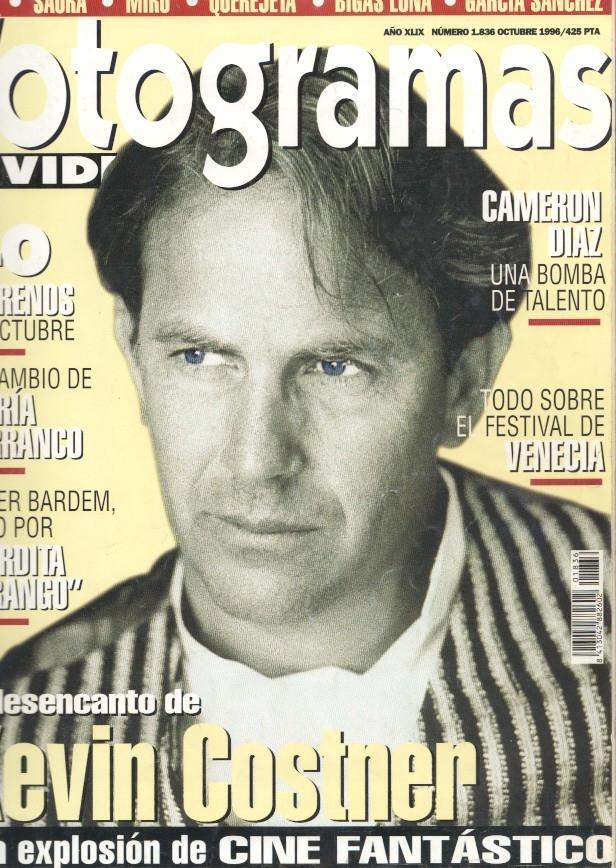 Fotogramas numero 1836, octubre 1996: Kevin Costner- Uribe, Saura, Miro, 