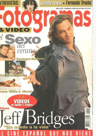 Fotogramas numero 1808, mayo 1994: Jeff Bridges- Juliette Lewis- Fernando