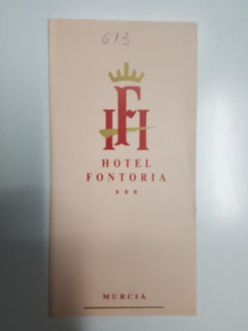 Diptico publicidad: Hotel Fontoria, Murcia