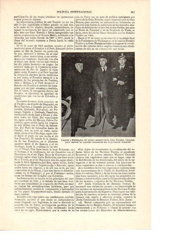 LAMINA ESPASA 38584: Llegada de Churchill a Washington