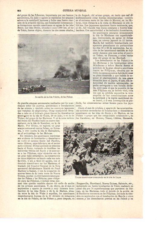 LAMINA ESPASA 38571: Invasion de las islas Pelelin en la Segunda Guerra Mundial