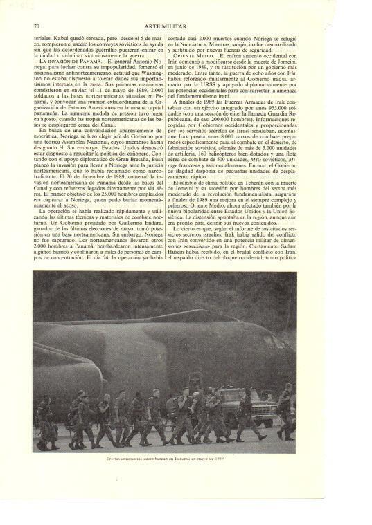 LAMINA ESPASA 38624: Tropas americana en Panama en 1989