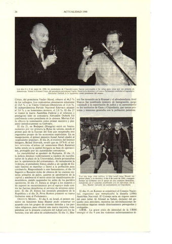 LAMINA ESPASA 38617: Vaclac Havel y Alexander Dubcek
