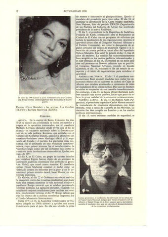 LAMINA ESPASA 38614: Ava Gardner y Daniel Ortega