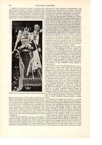 LAMINA ESPASA 38529: El rey Gustavo de Suecia en el discurso de la Corona