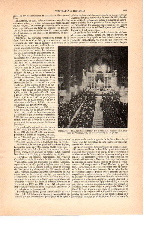 LAMINA ESPASA 38509: Misa por el aniversario de la guerra en la catedral de Westminster 