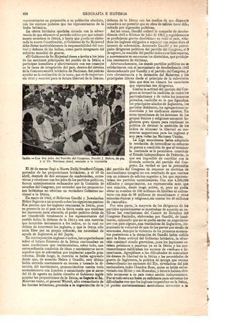 LAMINA ESPASA 38504: Los jefes del Partido del Congreso de la India